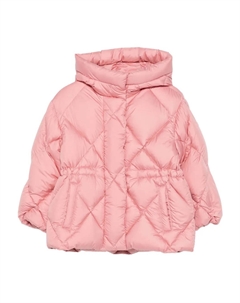 Стеганая куртка с капюшоном, розовый Il gufo