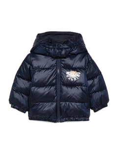 Утепленная куртка с логотипом, синий Moschino kids