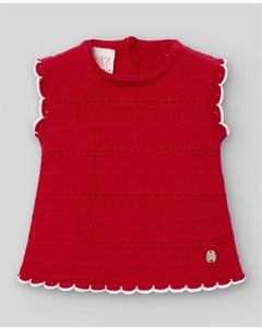 Детский свитер с волнами Rías Paz Rodríguez, красный Paz rodriguez