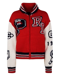 Вязаный шерстяной кардиган, красный Polo ralph lauren