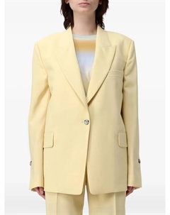 Однобортный пиджак с заостренными лацканами, желтый Paul smith