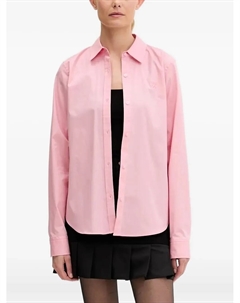 Рубашка с вышитым логотипом, розовый Hugo