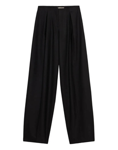 Брюки со складками и застежкой-молнией, черный Blumarine