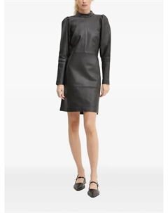 Кожаное мини-платье, черный Bruuns bazaar