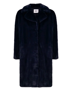 Пальто из искусственного меха Camille Cocoon, синий Stand studio