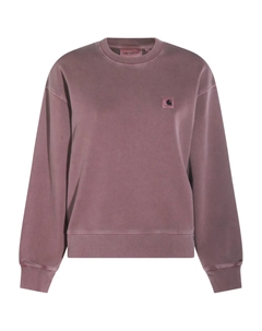 Толстовка с круглым вырезом и нашивкой-логотипом, фиолетовый Carhartt wip