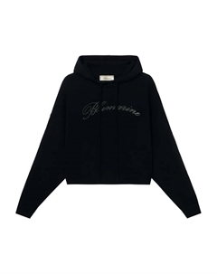 Худи с кристаллами, черный Blumarine