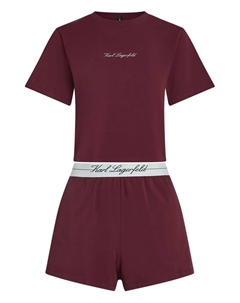 Пижама Hotel с вышитым логотипом, красный Karl lagerfeld