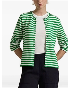 Полосатый кардиган на пуговицах, зеленый Polo ralph lauren