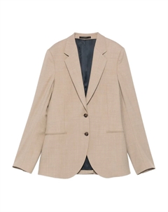 Шерстяной пиджак с двумя пуговицами, нейтральный Paul smith