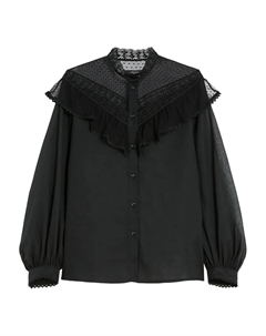 Рубашка Astice с кружевом, черный Weekend max mara
