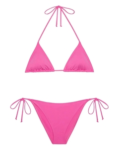 Бикини с треугольным верхом и завязками по бокам, розовый Mc2 saint barth