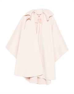 Пальто-накидка с капюшоном, розовый Ermanno scervino