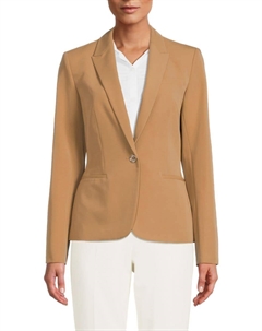 Полосатый блейзер с отворотами на манжетах, цвет Tiger Eye Tommy hilfiger