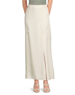 Юбка макси из смесового шелка Ilana, слоновая кость Rag & bone