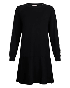 Платье с рукавами реглан и логотипом, черный Liu jo