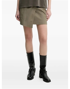 Мини-юбка с пряжкой и эффектом запаха, зеленый Marc o'polo