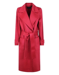 Пальто-халат с поясом, красный Joseph