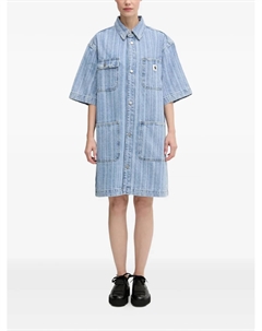 Мини-платье из джинсовой рубашки в полоску Rylan, синий Carhartt wip