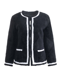 Пуховик Made For Generations из овчины, черный Wolfie furs