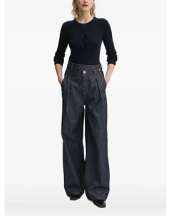 Шерстяной кардиган в рубчик, синий Marc o'polo