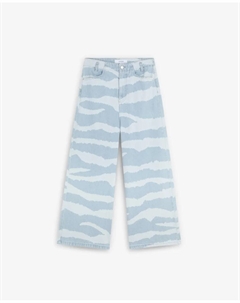 Женские прямые джинсы кюлоты из хлопка, синий Scalpers