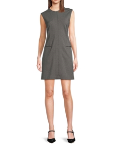 Мини-платье без рукавов с застежкой-молнией спереди, угольный Rag & bone