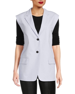 Свободный твиловый жилет, серый Theory