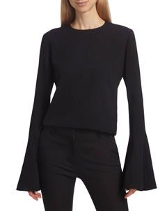 Топ с рукавами-колокольчиками, черный Frame