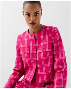 Женская полосатая куртка на пуговицах, красный/белый Scalpers