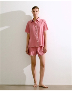 Женская пижама в мужском стиле, темно-розовый Enfasis