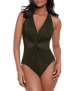 Слитный купальник Illusionist Wrapture, цвет Nori Miraclesuit