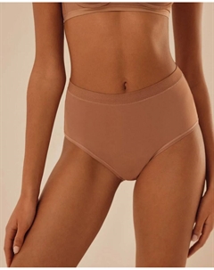 Высокие трусы из гладкой ткани, светло-коричневый Ysabel mora