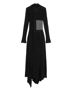 Платье с сетчатой вставкой, черный Blumarine