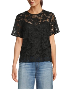 Кружевной топ Сэмми, черный Rag & bone