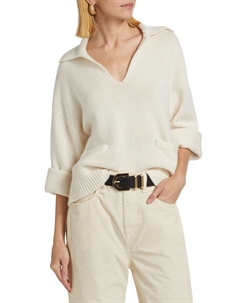 Свитер-поло Danica из шерсти и кашемира, слоновая кость Rag & bone