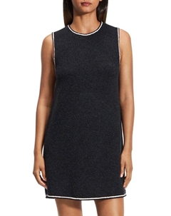 Платье-футляр из фетрового твида, черный Theory