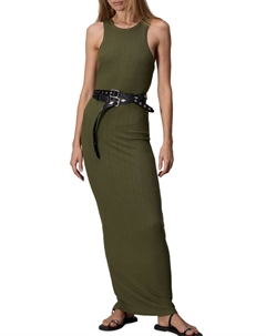 Платье-макси Luca Rib Tank, цвет Dark Olive Rag & bone