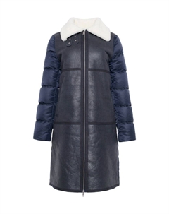 Пальто из овчины Made For Generations, темно-синий Wolfie furs