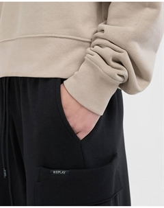 Женская толстовка с капюшоном, бежевый Replay