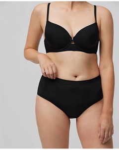 Высокие трусы из гладкой ткани, черный Ysabel mora