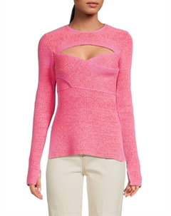 Топ с ребристым вырезом, цвет Bubblegum 3.1 phillip lim