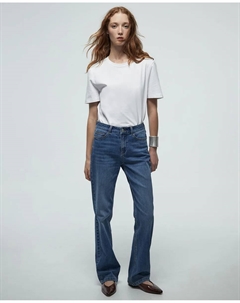 Джинсы классические завышенные, синий Сфера