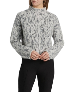 Свитер с абстрактным ониксовым жаккардом, цвет Grey Onyx Vince