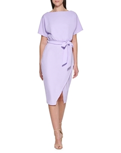 Платье длиной до колена с рукавами летучая мышь, цвет Ultra Violet Kensie