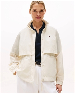 Женский плащ на молнии, кремовый Tommy hilfiger