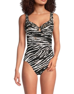 Слитный купальник Tigre Sombre Escape, черный/белый Miraclesuit