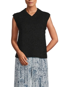 Текстурированный жилет-свитер, черный Theory