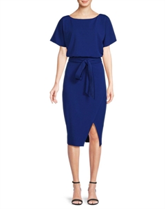 Платье длиной до колена с рукавами летучая мышь, цвет Cobalt Kensie