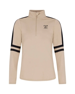 Женская флисовая кофта Prtprue с молнией на четверть и принтом, бежевый Protest